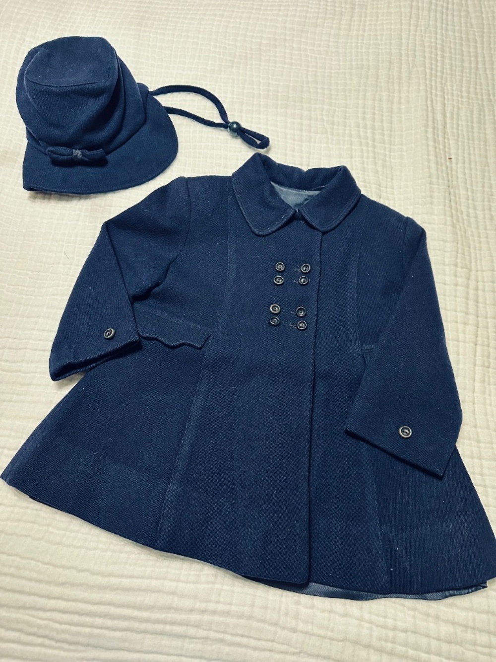 Vintage child's coat and hat